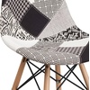 image:imageFlash Furniture 2 Pack Elon Series Milan Patchwork Fabric Chair with Wooden LegsTurin Patchwork