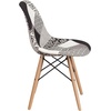 image:imageFlash Furniture 2 Pack Elon Series Milan Patchwork Fabric Chair with Wooden LegsTurin Patchwork
