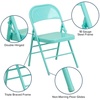 image:imageFlash Furniture 2 Pack HERCULES COLORBURST Series Tantalizing Teal Triple Braced amp Double Hinged Metal Folding Chair1