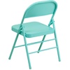 image:imageFlash Furniture 2 Pack HERCULES COLORBURST Series Tantalizing Teal Triple Braced amp Double Hinged Metal Folding Chair2