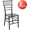 image:imageFlash Furniture 2 Pack HERCULES Series Champagne Resin Stacking Chiavari ChairBlack