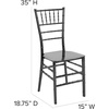 image:imageFlash Furniture 2 Pack HERCULES Series Champagne Resin Stacking Chiavari ChairBlack