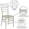 image:imageFlash Furniture 2 Pack HERCULES Series Champagne Resin Stacking Chiavari ChairChampagne