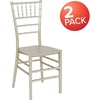 image:imageFlash Furniture 2 Pack HERCULES Series Champagne Resin Stacking Chiavari ChairChampagne