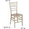 image:imageFlash Furniture 2 Pack HERCULES Series Champagne Resin Stacking Chiavari ChairGold
