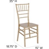 image:imageFlash Furniture 2 Pack HERCULES Series Champagne Resin Stacking Chiavari ChairGold