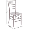 image:imageFlash Furniture 2 Pack HERCULES Series Champagne Resin Stacking Chiavari ChairMahogany