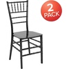 image:imageFlash Furniture 2 Pack HERCULES Series Champagne Resin Stacking Chiavari ChairMahogany