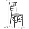 image:imageFlash Furniture 2 Pack HERCULES Series Champagne Resin Stacking Chiavari ChairMahogany