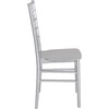 image:imageFlash Furniture 2 Pack HERCULES Series Champagne Resin Stacking Chiavari ChairSilver