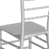 image:imageFlash Furniture 2 Pack HERCULES Series Champagne Resin Stacking Chiavari ChairSilver
