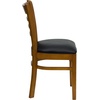 image:imageFlash Furniture 2 Pack HERCULES Series Ladder Back Cherry Wood Restaurant Chair  Burgundy Vinyl SeatBlack Vinyl SeatCherry Wood Frame