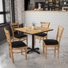 image:imageFlash Furniture 2 Pack HERCULES Series Ladder Back Cherry Wood Restaurant Chair  Burgundy Vinyl SeatBlack Vinyl SeatNatural Wood Frame
