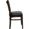 image:imageFlash Furniture 2 Pack HERCULES Series Ladder Back Cherry Wood Restaurant Chair  Burgundy Vinyl SeatBlack Vinyl SeatWalnut Wood Frame