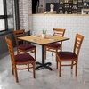image:imageFlash Furniture 2 Pack HERCULES Series Ladder Back Cherry Wood Restaurant Chair  Burgundy Vinyl SeatBurgundy Vinyl SeatCherry Wood Frame