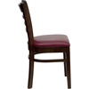 image:imageFlash Furniture 2 Pack HERCULES Series Ladder Back Cherry Wood Restaurant Chair  Burgundy Vinyl SeatBurgundy Vinyl SeatWalnut Wood Frame