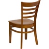 image:imageFlash Furniture 2 Pack HERCULES Series Ladder Back Cherry Wood Restaurant Chair  Burgundy Vinyl SeatCherry Wood SeatCherry Wood Frame