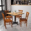 image:imageFlash Furniture 2 Pack HERCULES Series Ladder Back Cherry Wood Restaurant Chair  Burgundy Vinyl SeatCherry Wood SeatCherry Wood Frame