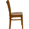 image:imageFlash Furniture 2 Pack HERCULES Series Ladder Back Cherry Wood Restaurant Chair  Burgundy Vinyl SeatCherry Wood SeatCherry Wood Frame