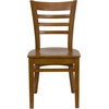 image:imageFlash Furniture 2 Pack HERCULES Series Ladder Back Cherry Wood Restaurant Chair  Burgundy Vinyl SeatCherry Wood SeatCherry Wood Frame