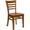 image:imageFlash Furniture 2 Pack HERCULES Series Ladder Back Cherry Wood Restaurant Chair  Burgundy Vinyl SeatCherry Wood SeatCherry Wood Frame