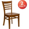 image:imageFlash Furniture 2 Pack HERCULES Series Ladder Back Cherry Wood Restaurant Chair  Burgundy Vinyl SeatCherry Wood SeatCherry Wood Frame