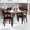 image:imageFlash Furniture 2 Pack HERCULES Series Ladder Back Cherry Wood Restaurant Chair  Burgundy Vinyl SeatMahogany Wood SeatMahogany Wood Frame