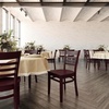 image:imageFlash Furniture 2 Pack HERCULES Series Ladder Back Cherry Wood Restaurant Chair  Burgundy Vinyl SeatMahogany Wood SeatMahogany Wood Frame