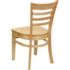 image:imageFlash Furniture 2 Pack HERCULES Series Ladder Back Cherry Wood Restaurant Chair  Burgundy Vinyl SeatWalnut Wood SeatWalnut Wood Frame