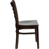 image:imageFlash Furniture 2 Pack HERCULES Series Ladder Back Cherry Wood Restaurant Chair  Burgundy Vinyl SeatWalnut Wood SeatWalnut Wood Frame
