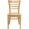 image:imageFlash Furniture 2 Pack HERCULES Series Ladder Back Cherry Wood Restaurant Chair  Burgundy Vinyl SeatWalnut Wood SeatWalnut Wood Frame