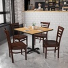 image:imageFlash Furniture 2 Pack HERCULES Series Ladder Back Cherry Wood Restaurant Chair  Burgundy Vinyl SeatWalnut Wood SeatWalnut Wood Frame