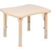 image:imageFlash Furniture 21875W x 26625L Rectangular Green Plastic Height Adjustable Activity Table Set with 4 ChairsNatural
