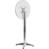 image:imageFlash Furniture 2325 Round Aluminum IndoorOutdoor Bar Height Table with FlipUp Top HeavyDuty Aluminum FlipUp Top Cocktail Table SilverAluminum