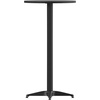 image:imageFlash Furniture 2325 Round Aluminum IndoorOutdoor Bar Height Table with FlipUp Top HeavyDuty Aluminum FlipUp Top Cocktail Table SilverBlack