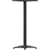 image:imageFlash Furniture 2325 Round Aluminum IndoorOutdoor Bar Height Table with FlipUp Top HeavyDuty Aluminum FlipUp Top Cocktail Table SilverBlack
