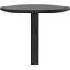 image:imageFlash Furniture 2325 Round Aluminum IndoorOutdoor Bar Height Table with FlipUp Top HeavyDuty Aluminum FlipUp Top Cocktail Table SilverBlack