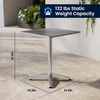image:imageFlash Furniture 235 Square Aluminum IndoorOutdoor Table Set with 4 Dark Brown Rattan ChairsDark Brown