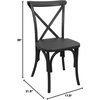 image:imageFlash Furniture 2pack Advantage White Resin XBack ChairBlack