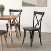 image:imageFlash Furniture 2pack Advantage White Resin XBack ChairBlack