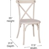 image:imageFlash Furniture 2pack Advantage White Resin XBack ChairWhite