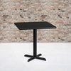 image:imageFlash Furniture 30 Square Mahogany Laminate Table Top with 22 x 22 Table Height BaseBlack