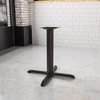 image:imageFlash Furniture 33 x 33 Restaurant Table XBase with 4 Dia Table Height Column