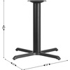 image:imageFlash Furniture 33 x 33 Restaurant Table XBase with 4 Dia Table Height Column