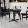 image:imageFlash Furniture 36 Square Natural Laminate Table Top with 30 x 30 Table Height BaseBlack