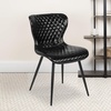 image:imageFlash Furniture 4 Pack Bristol Contemporary Upholstered Chair in Black VinylBlack Vinyl