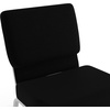 image:imageFlash Furniture 4 Pack HERCULES Series 21W Stacking Church Chair in Black Fabric  Silver Vein FrameBlack FabricSilver Vein Frame