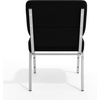 image:imageFlash Furniture 4 Pack HERCULES Series 21W Stacking Church Chair in Black Fabric  Silver Vein FrameBlack FabricSilver Vein Frame