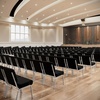 image:imageFlash Furniture 4 Pack HERCULES Series 21W Stacking Church Chair in Black Fabric  Silver Vein FrameBlack FabricSilver Vein Frame