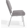 image:imageFlash Furniture 4 Pack HERCULES Series 21W Stacking Church Chair in Black Fabric  Silver Vein FrameGray FabricSilver Vein Frame